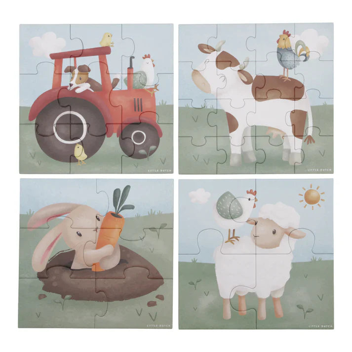 Little Farm 4 in 1 Puzzles