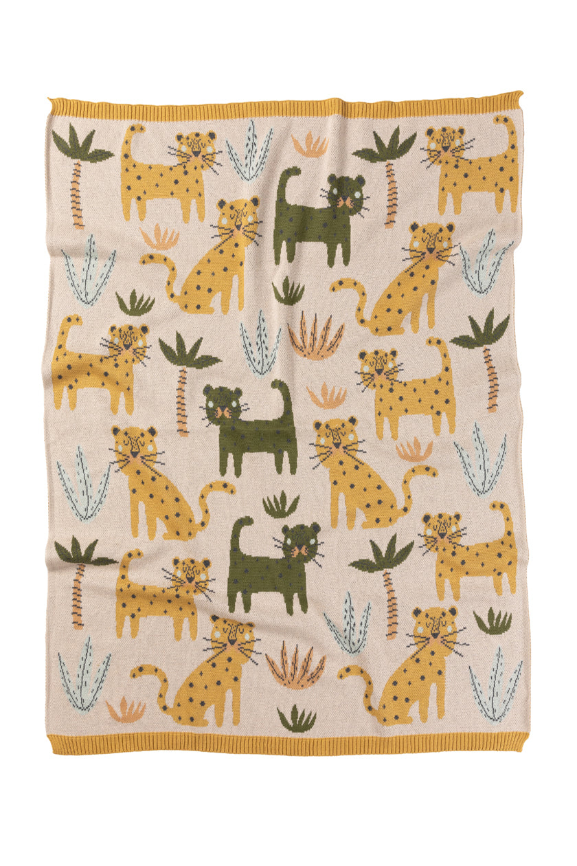 Cotton Baby Blanket - Lenny Leopard