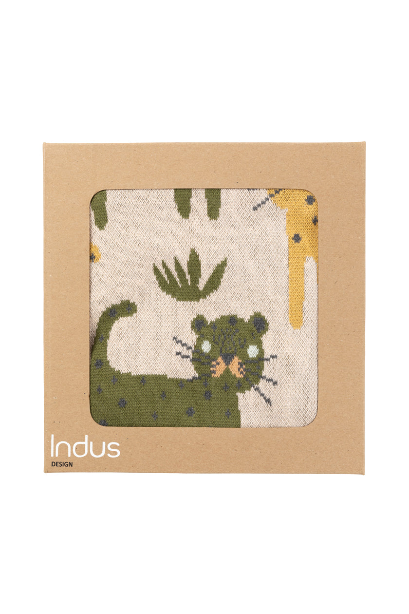 Cotton Baby Blanket - Lenny Leopard