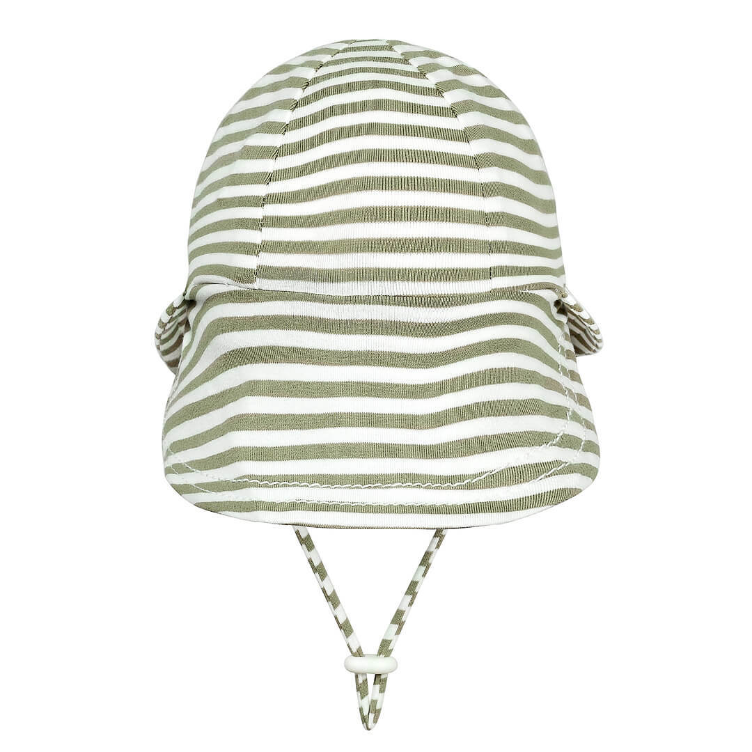 Legionnaire Flap Sun Hat - Khaki Stripe