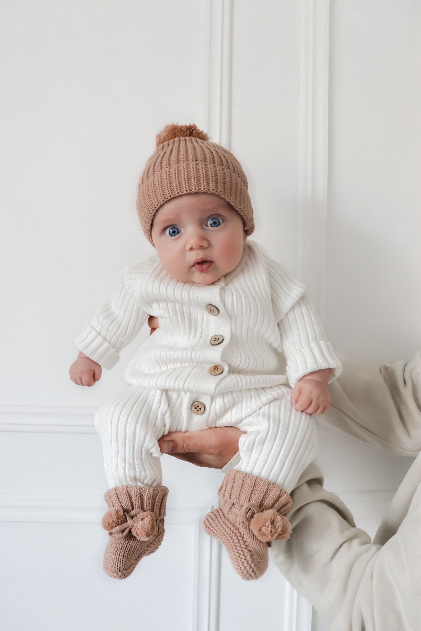 Beanie - Latte 0-6M