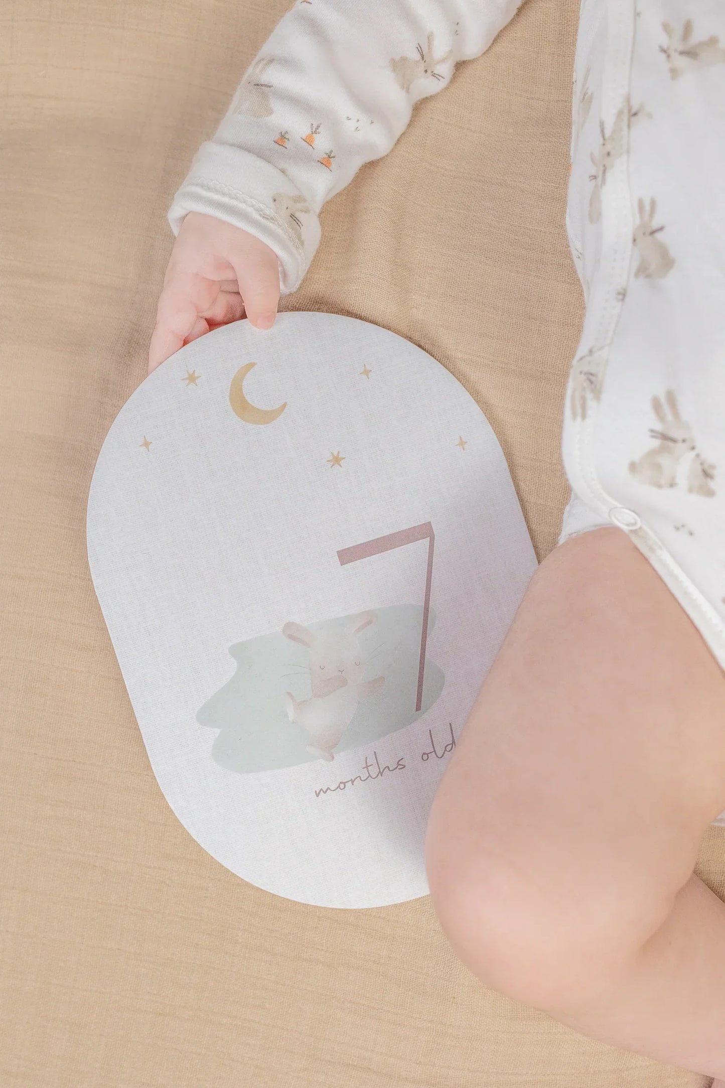Baby Bunny Milestone Card Set