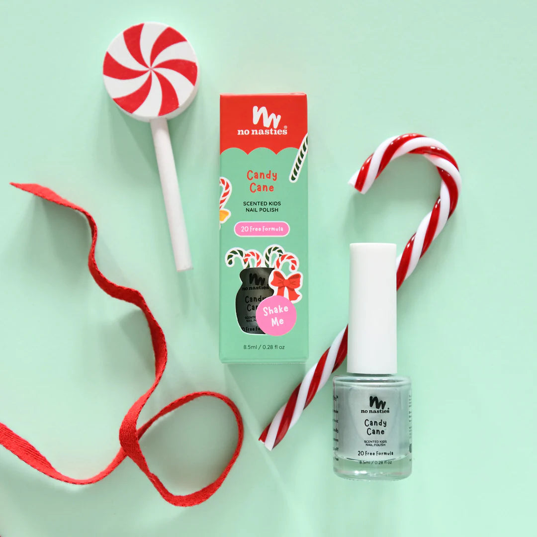 Kids Scented Nail Polish - Peppermint Candy Cane