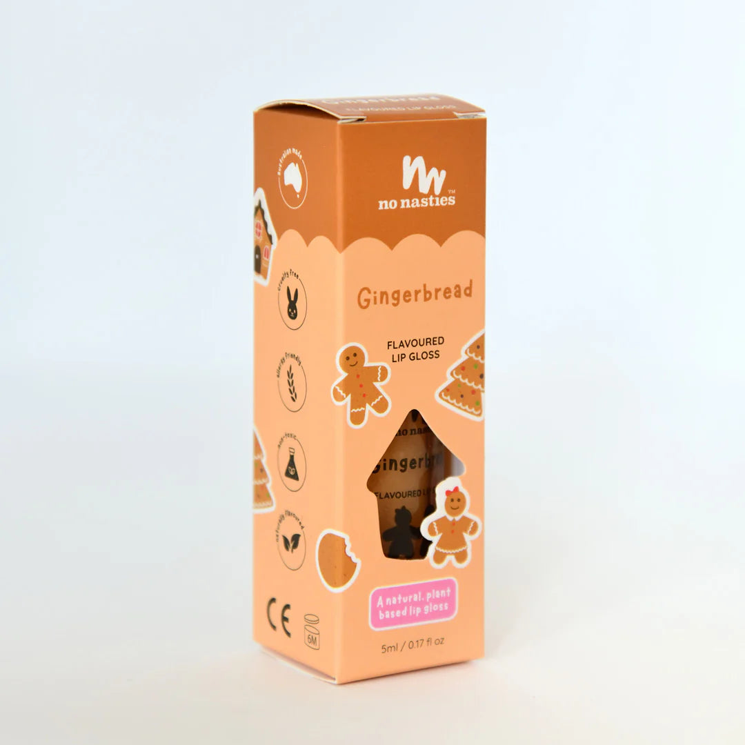 Kids Natural Lipgloss Wands - Gingerbread
