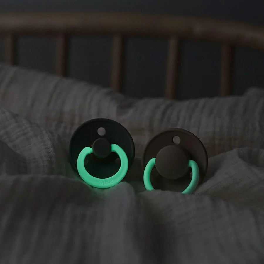 BIBS Night Glow Dummies Size 2 - Sage/Cloud