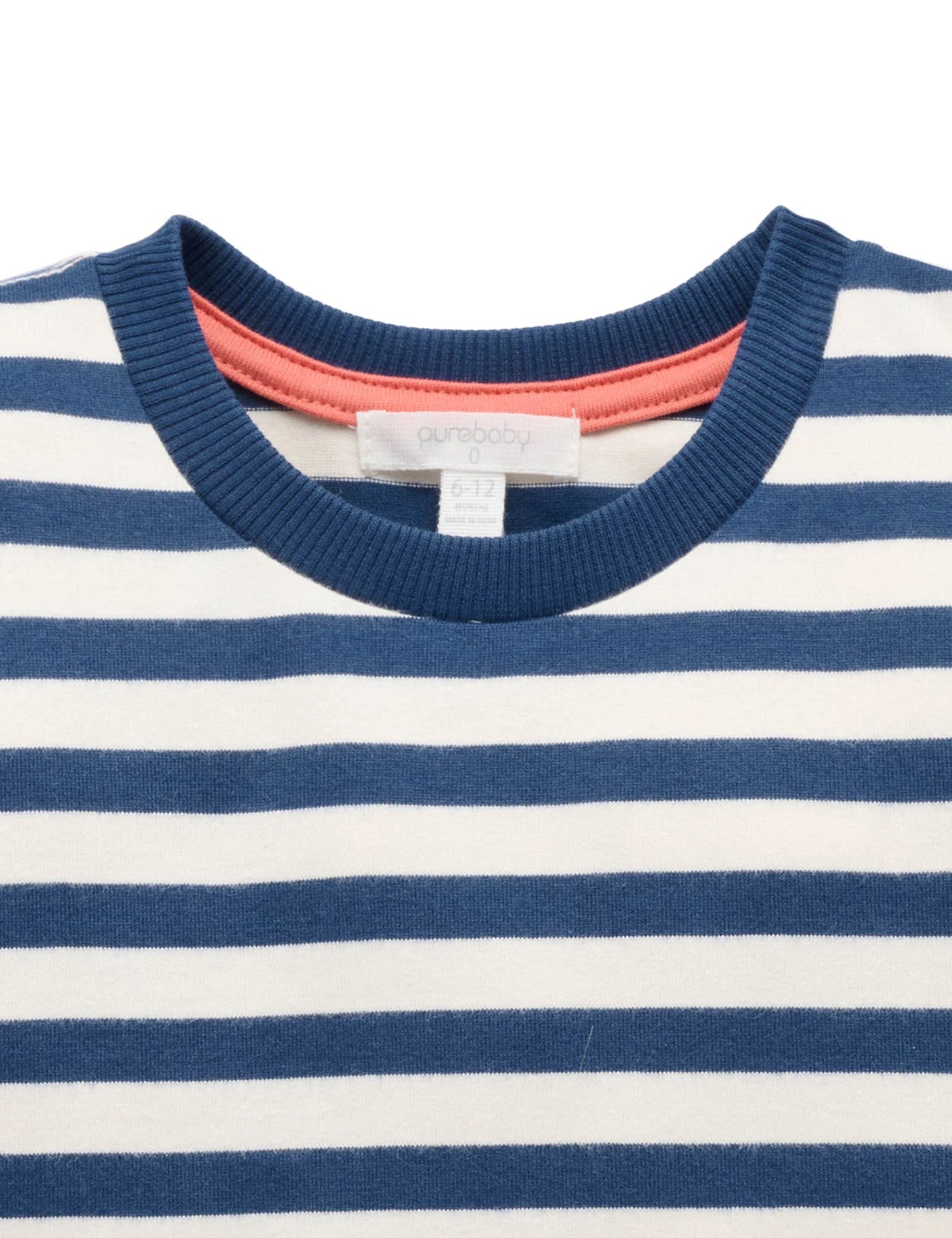Heavy Weight Oversized Tee - Marine Stripe