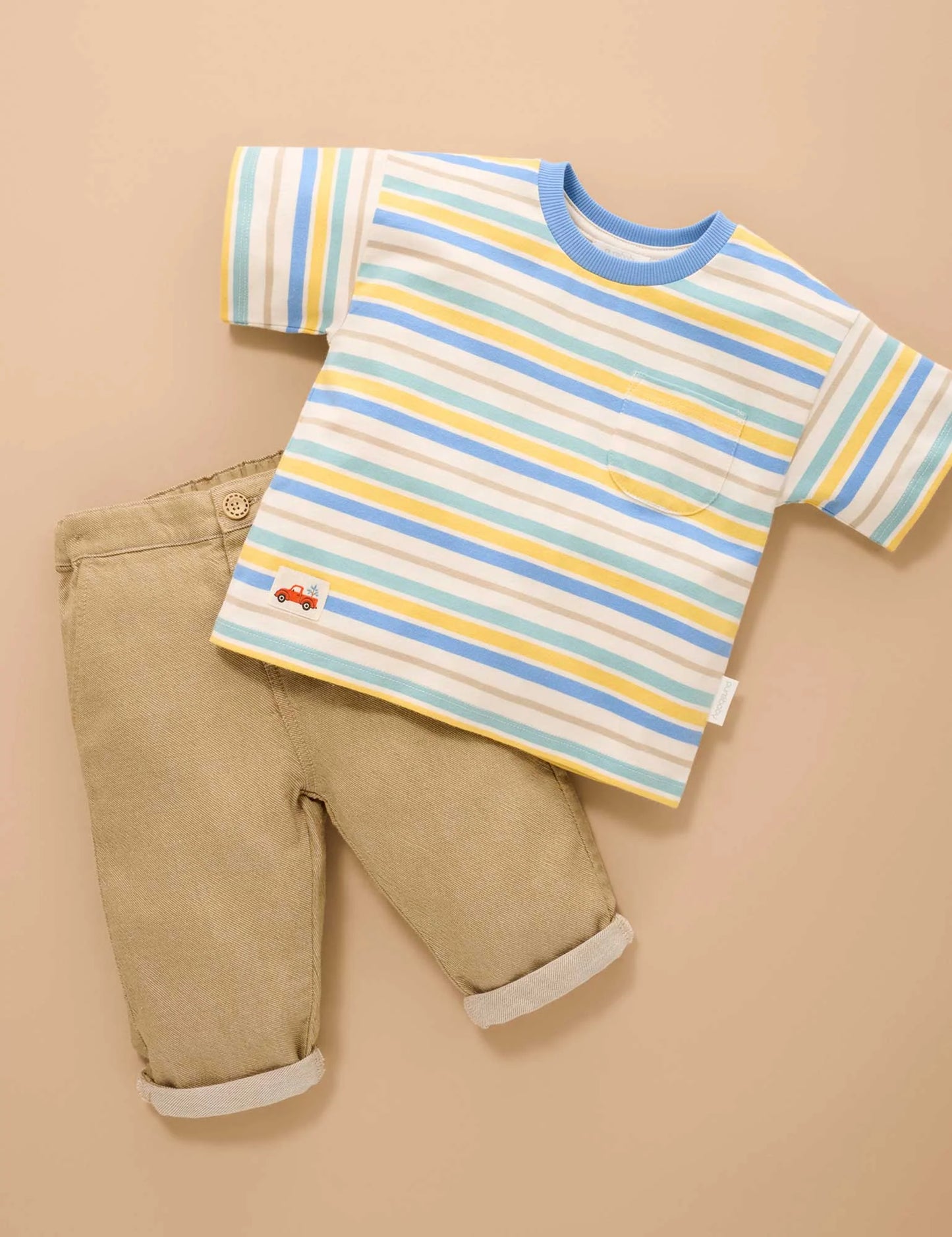 Relaxed Tee - Vintage Stripe