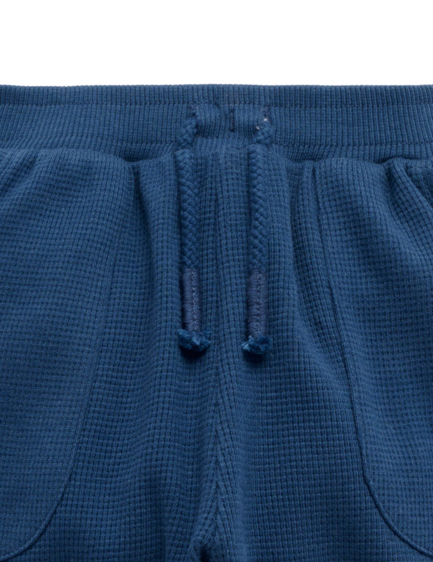 Textured Slouchy Pants - French Navy