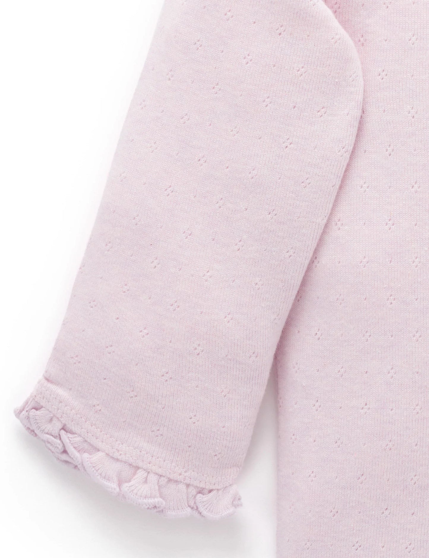 Pointelle Rib Layering Top - Primrose Melange