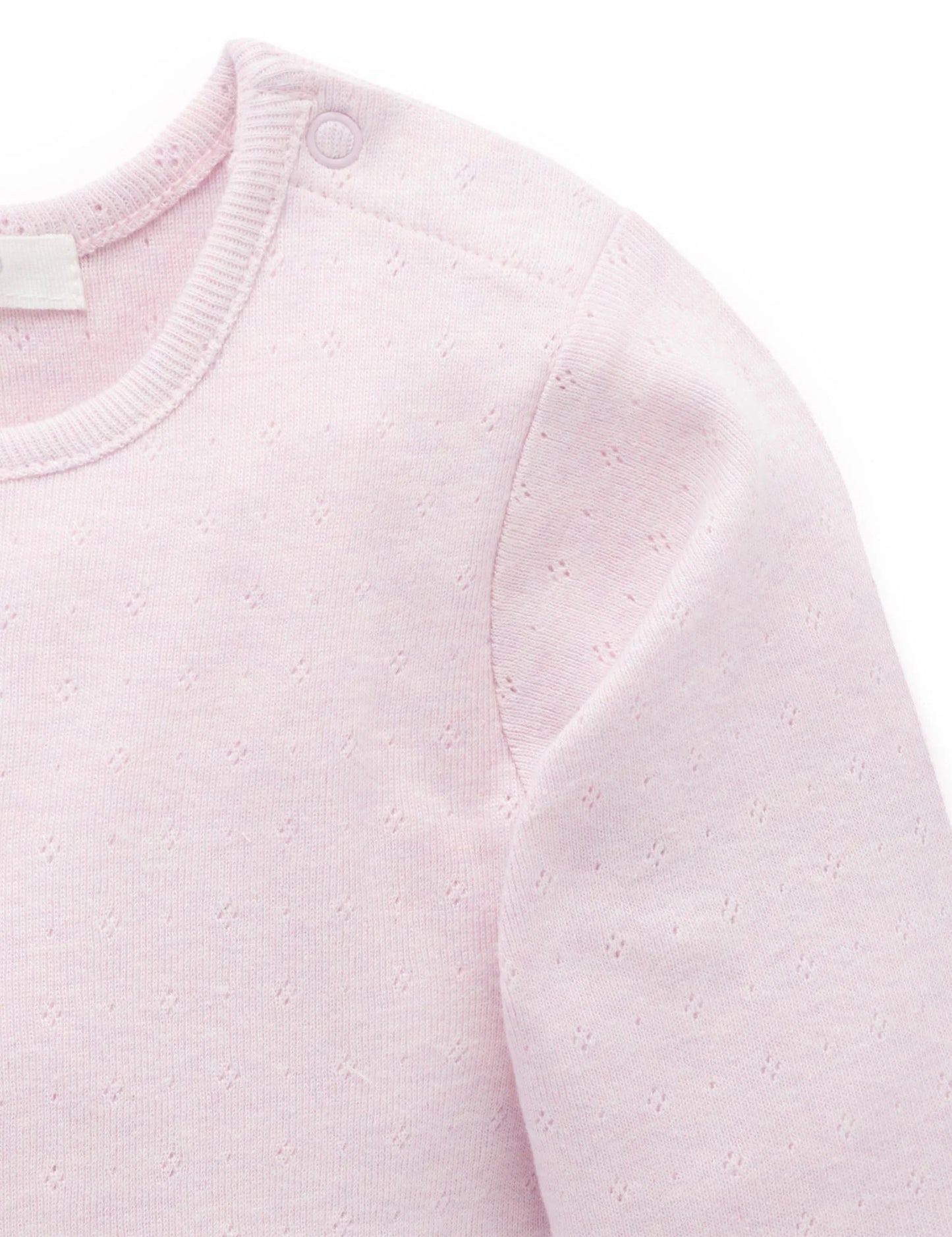 Pointelle Rib Layering Top - Primrose Melange