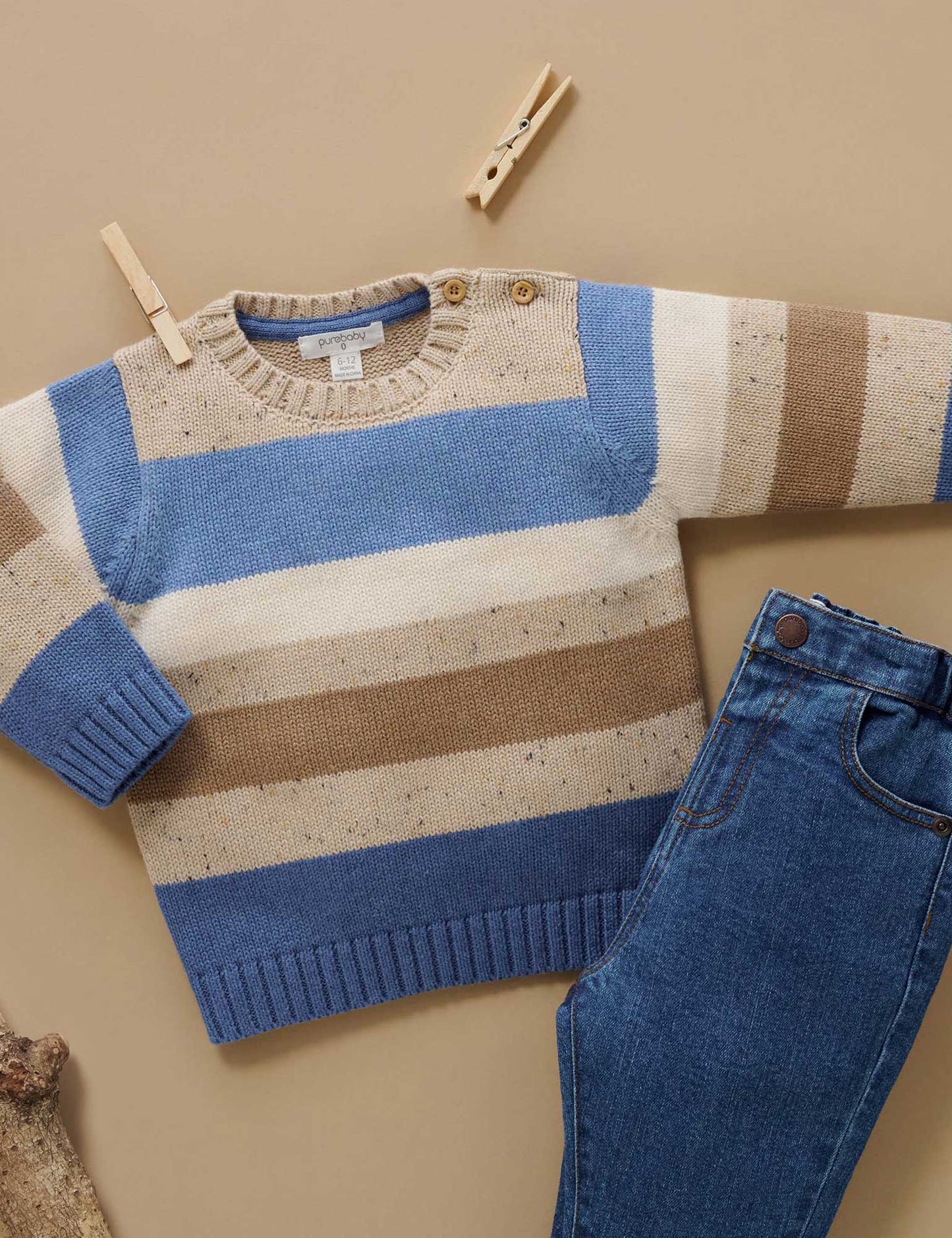 Straight Leg Jeans - Mid Denim