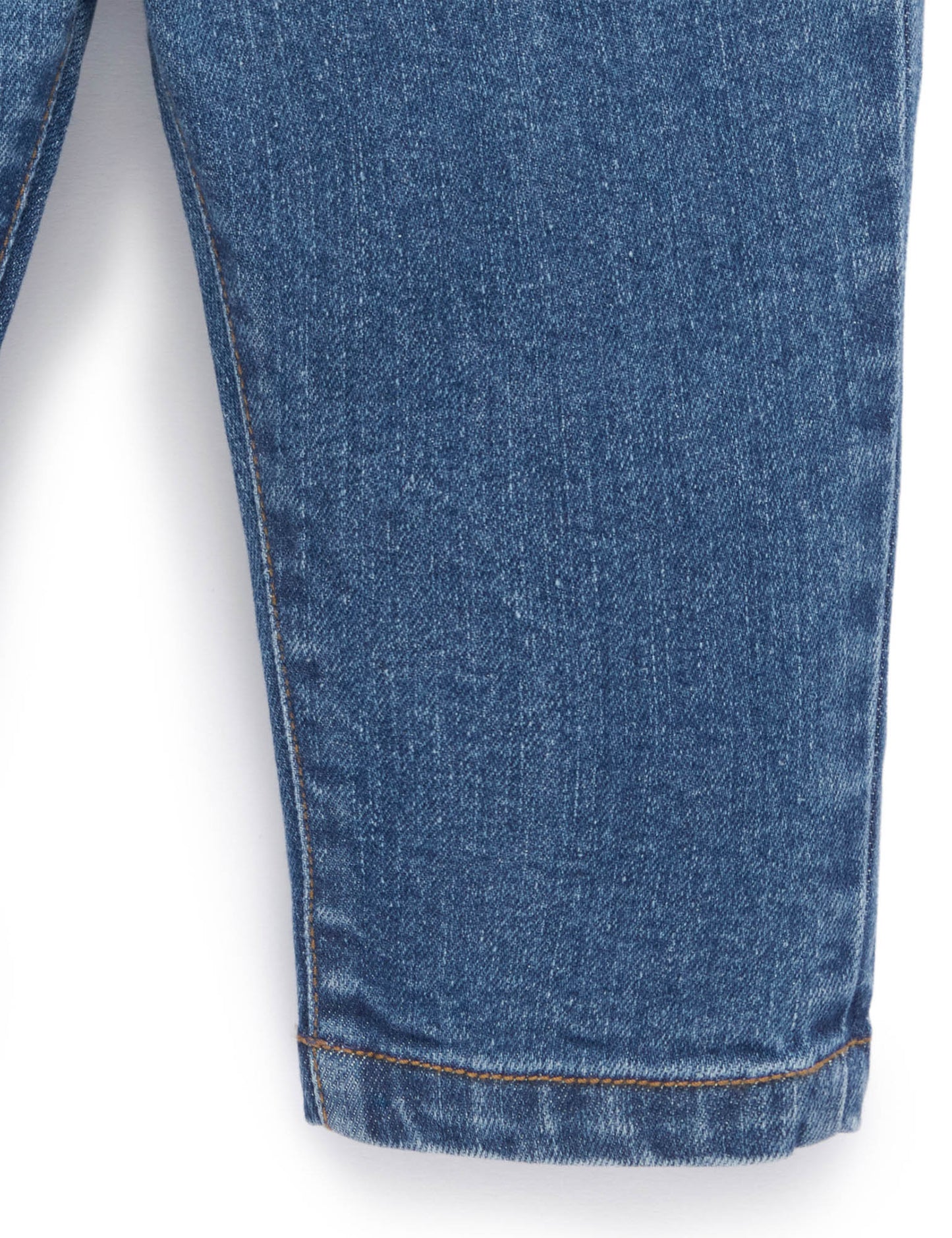 Straight Leg Jeans - Mid Denim