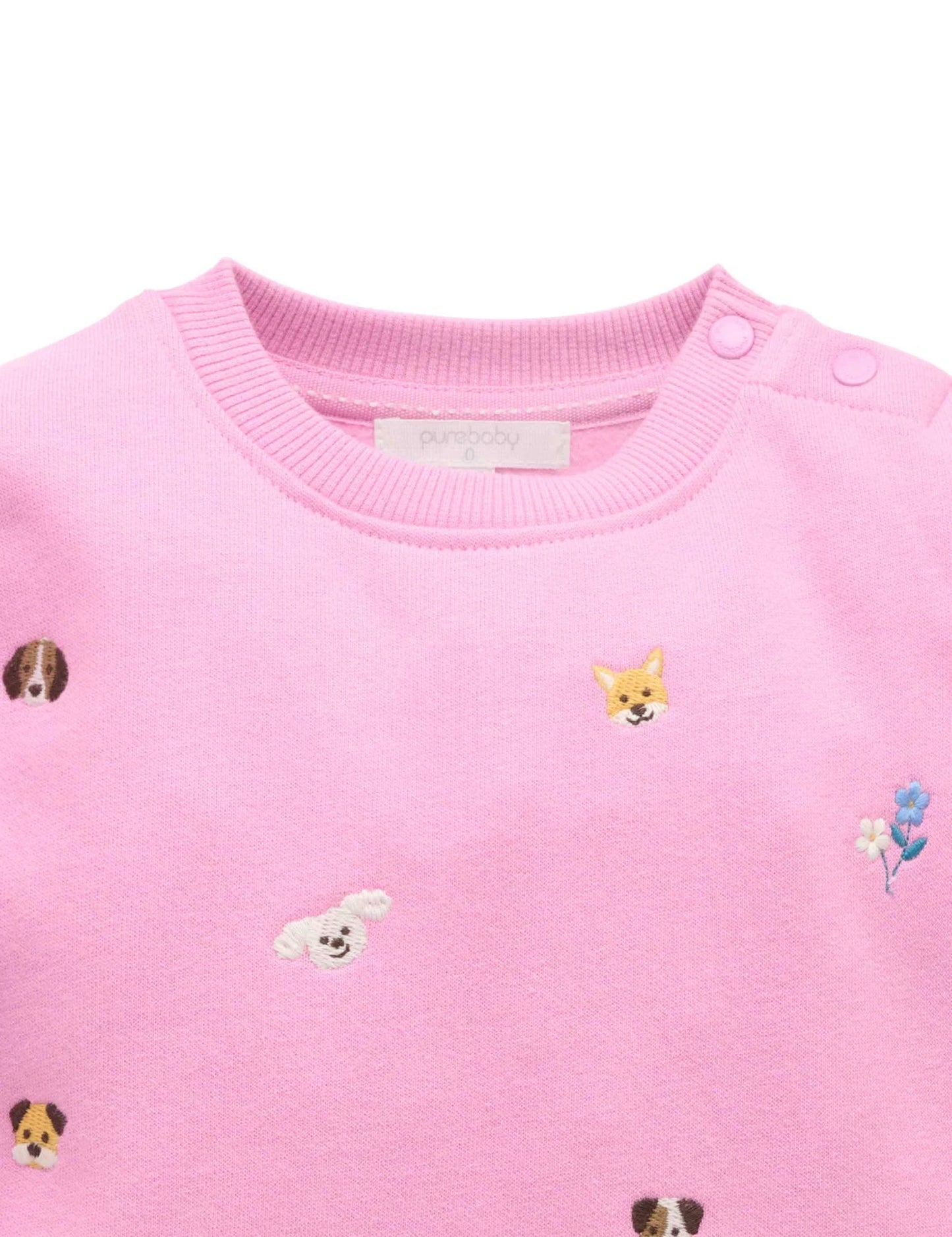 Embroidered Windcheater - Puppy Broderie