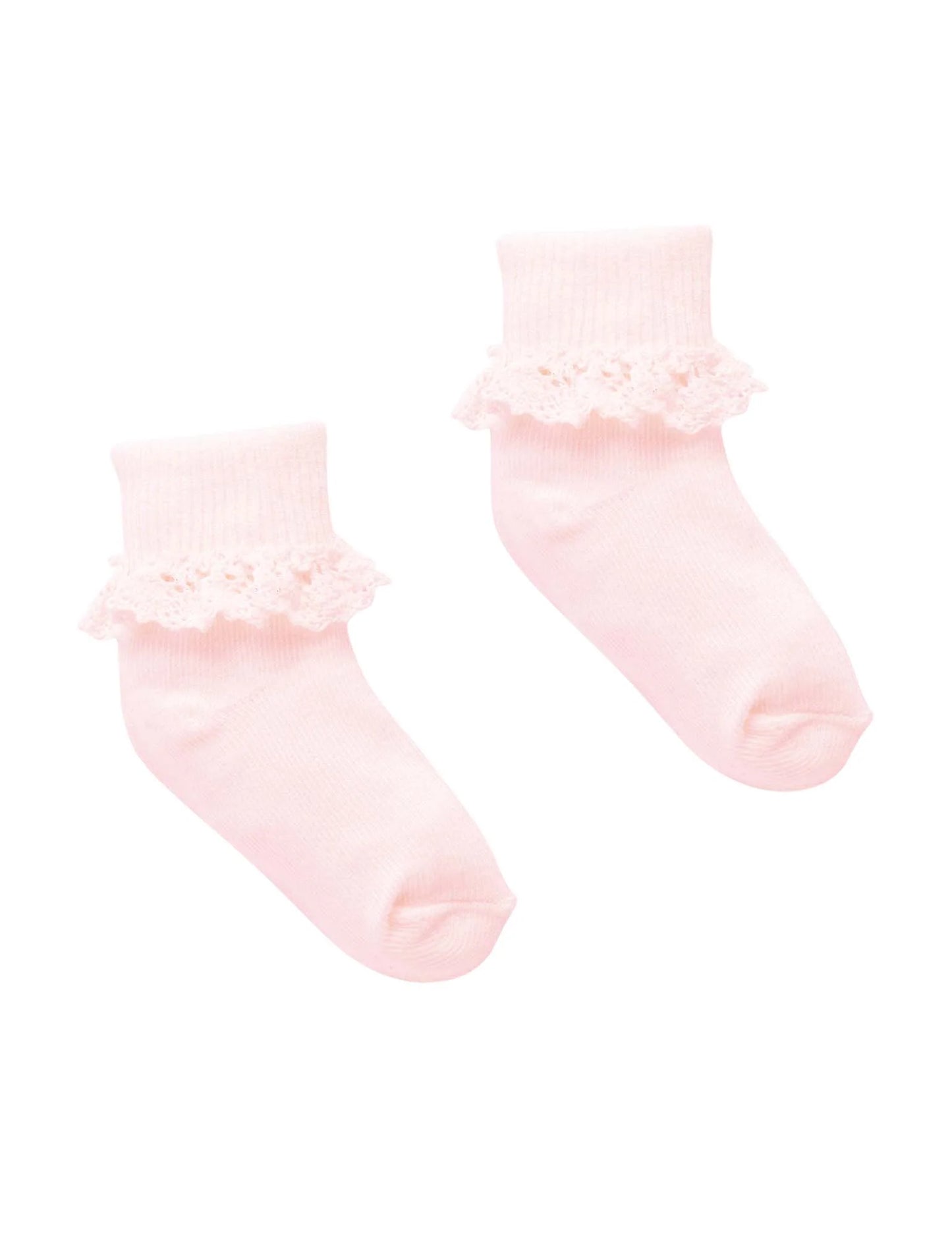 Lace Sock - Pale Pink