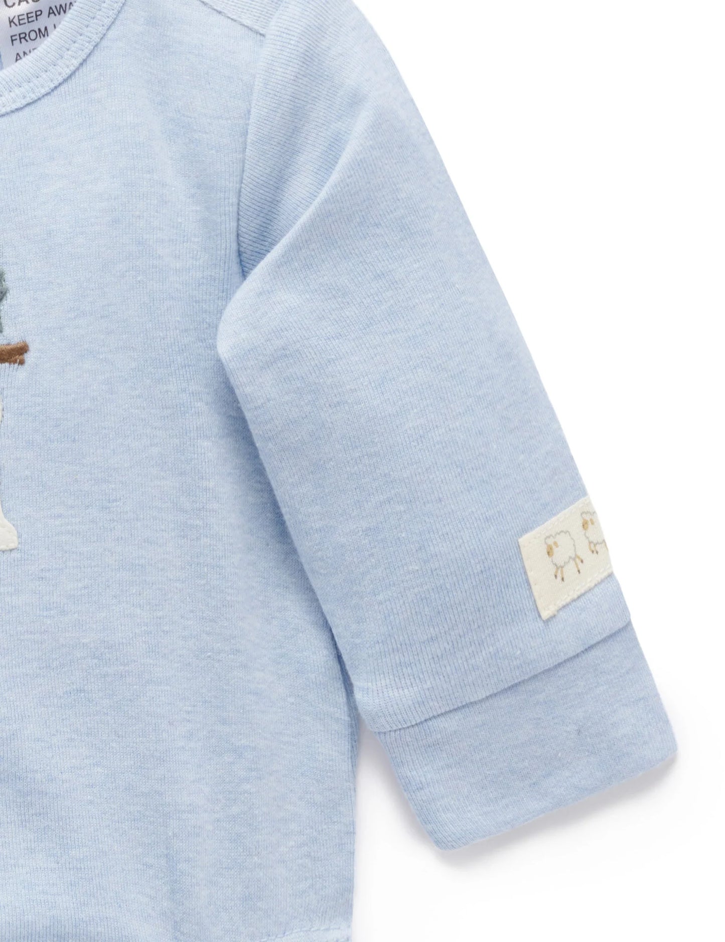 Applique Bodysuit - Blue Sheep Dog
