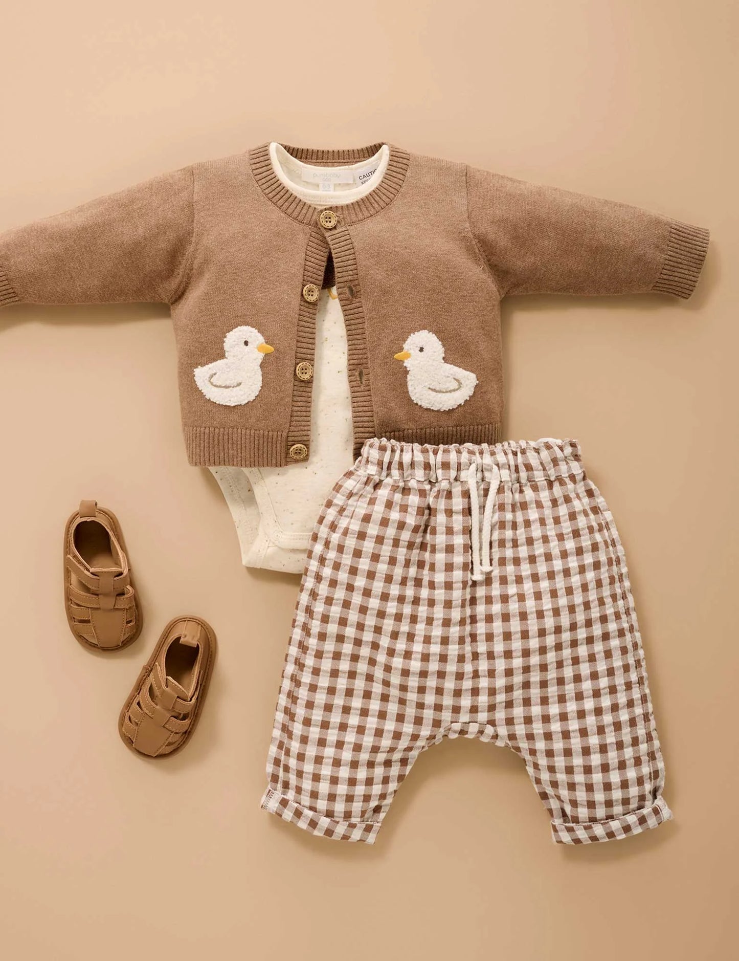 Goose Chenille Cardigan - Milk Chocolate Melangr