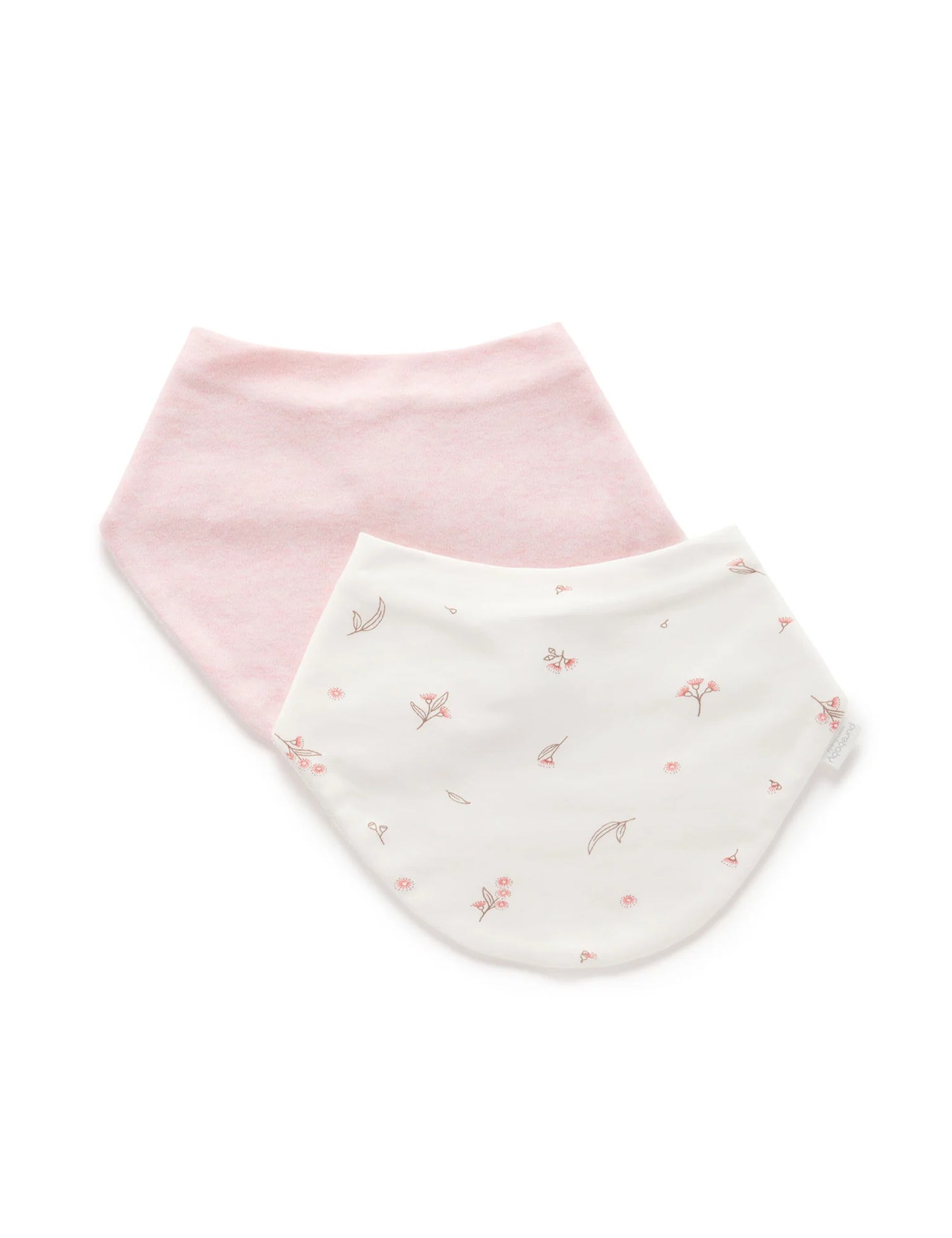 Essential Dribble Bib - Vanilla/Blossom Pink