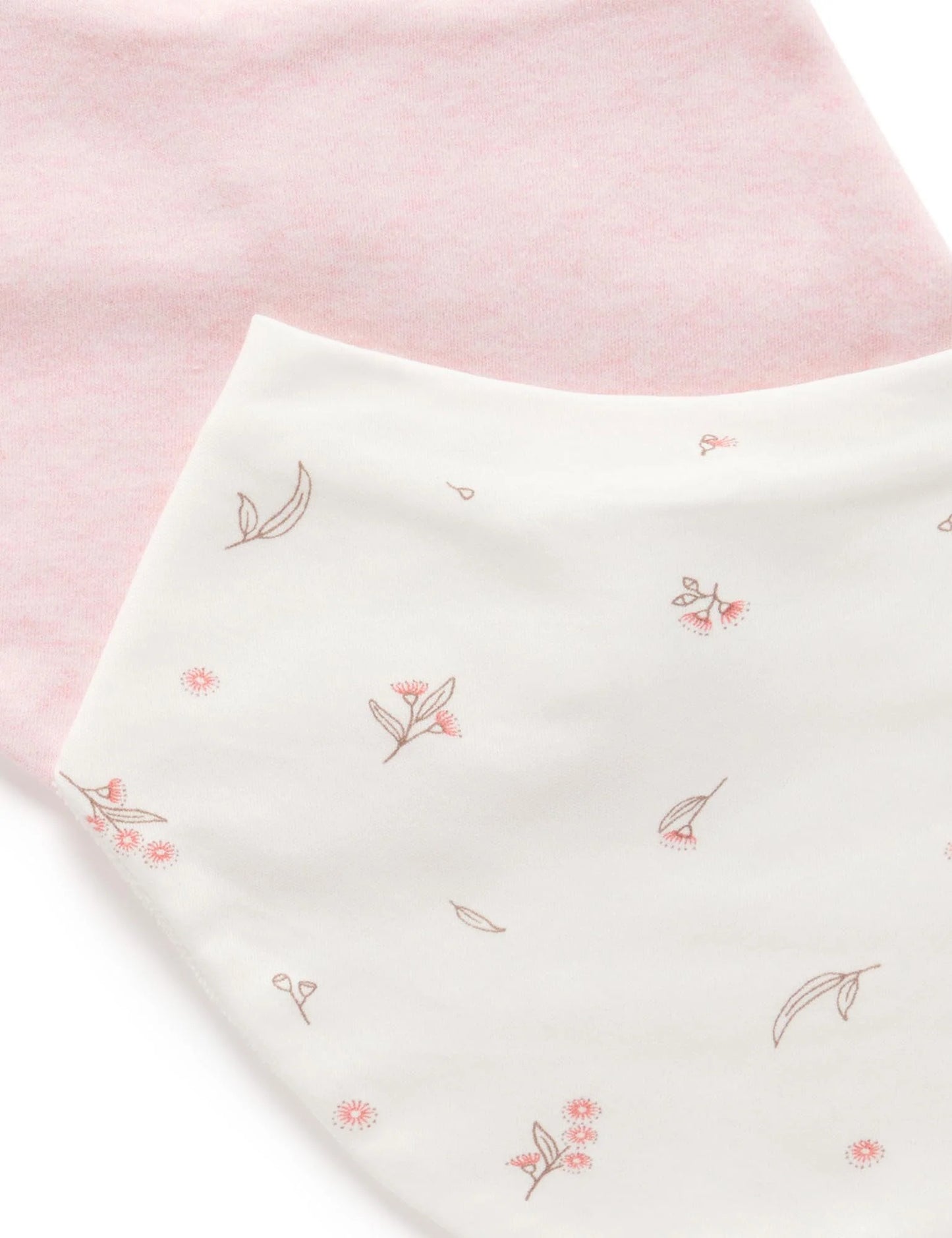 Essential Dribble Bib - Vanilla/Blossom Pink