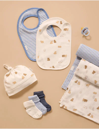 Purebaby Essential 2Pk Bib - Little Bear