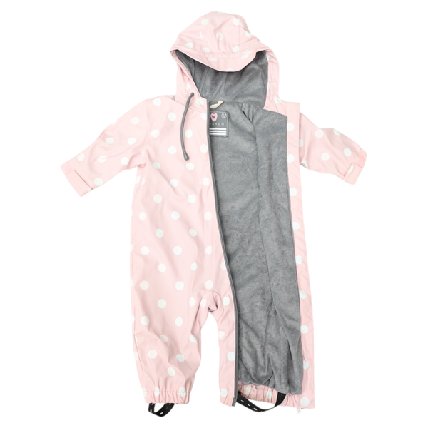 Polkadot Colour Change Rain Suit - Pink