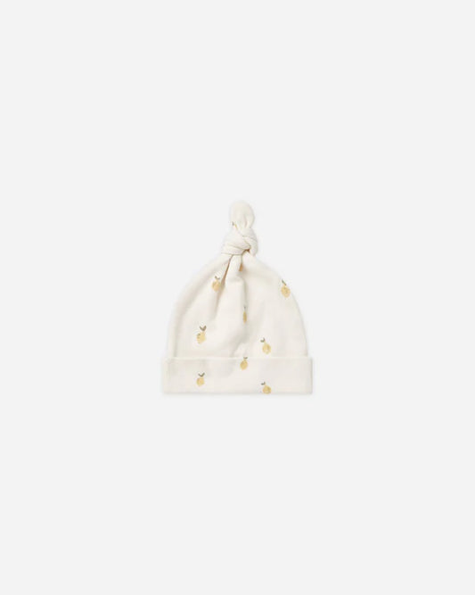 Quincy Mae Knotted Hat - Lemons 0-6M