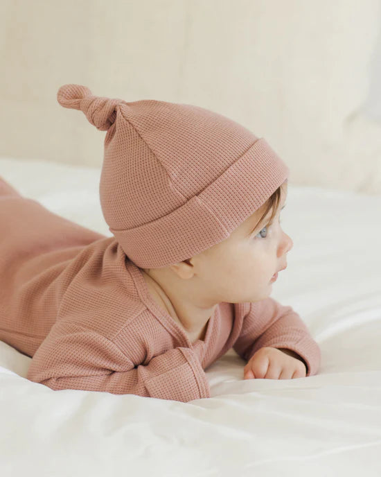 Quincy Mae Knotted Baby Hat - Rose 0-6M