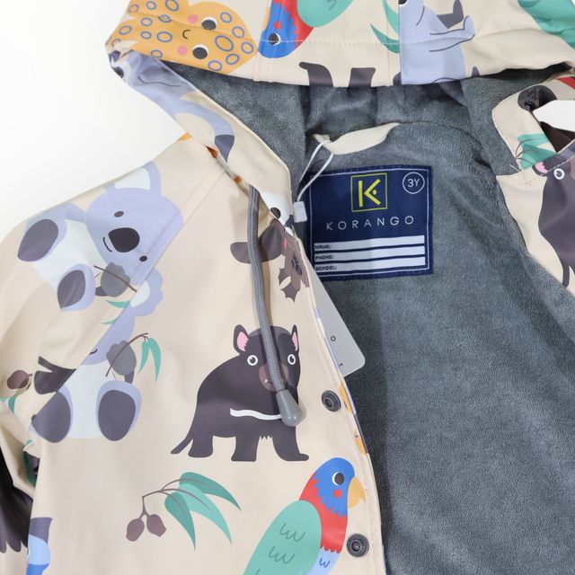 Raincoat Australian Animal - Beige