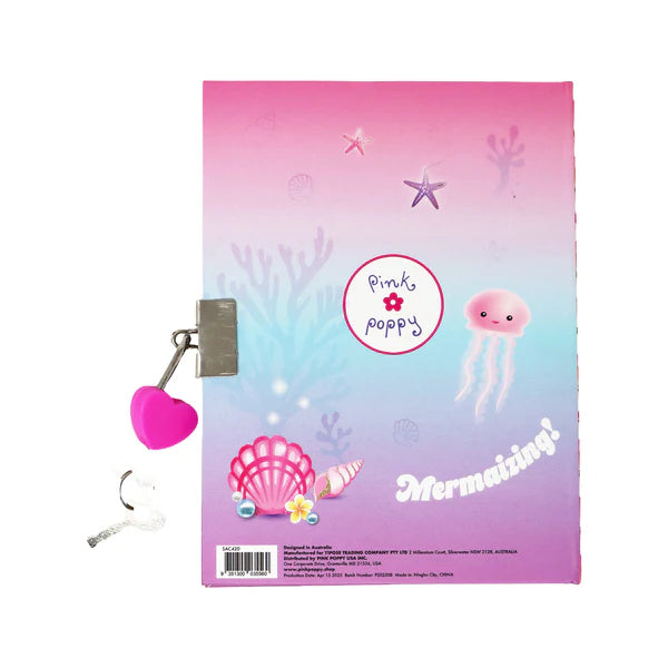 Mermazing Mermaid Scented Lockable Diary