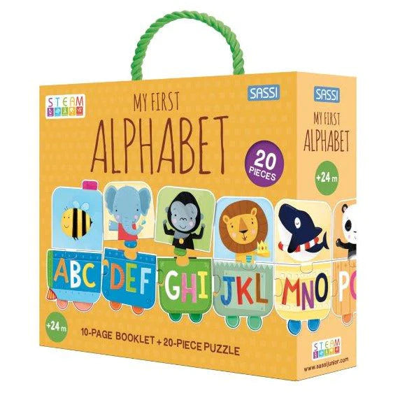 Sassi My First Alphabet Puzzle & Book Set