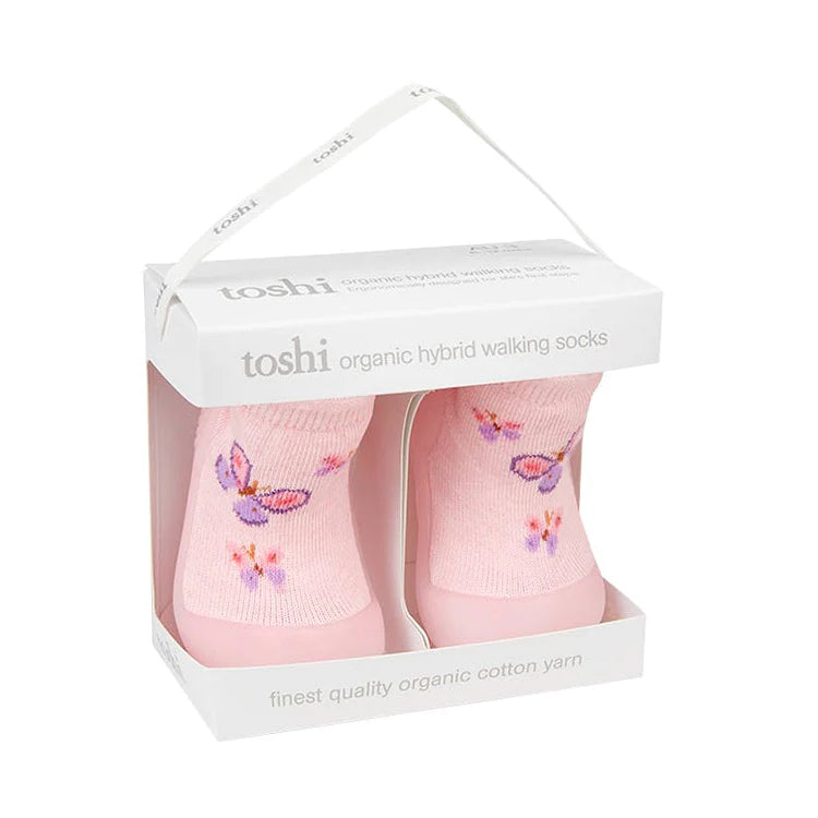 Toshi Hybrid Walking Socks - Butterfly Bliss
