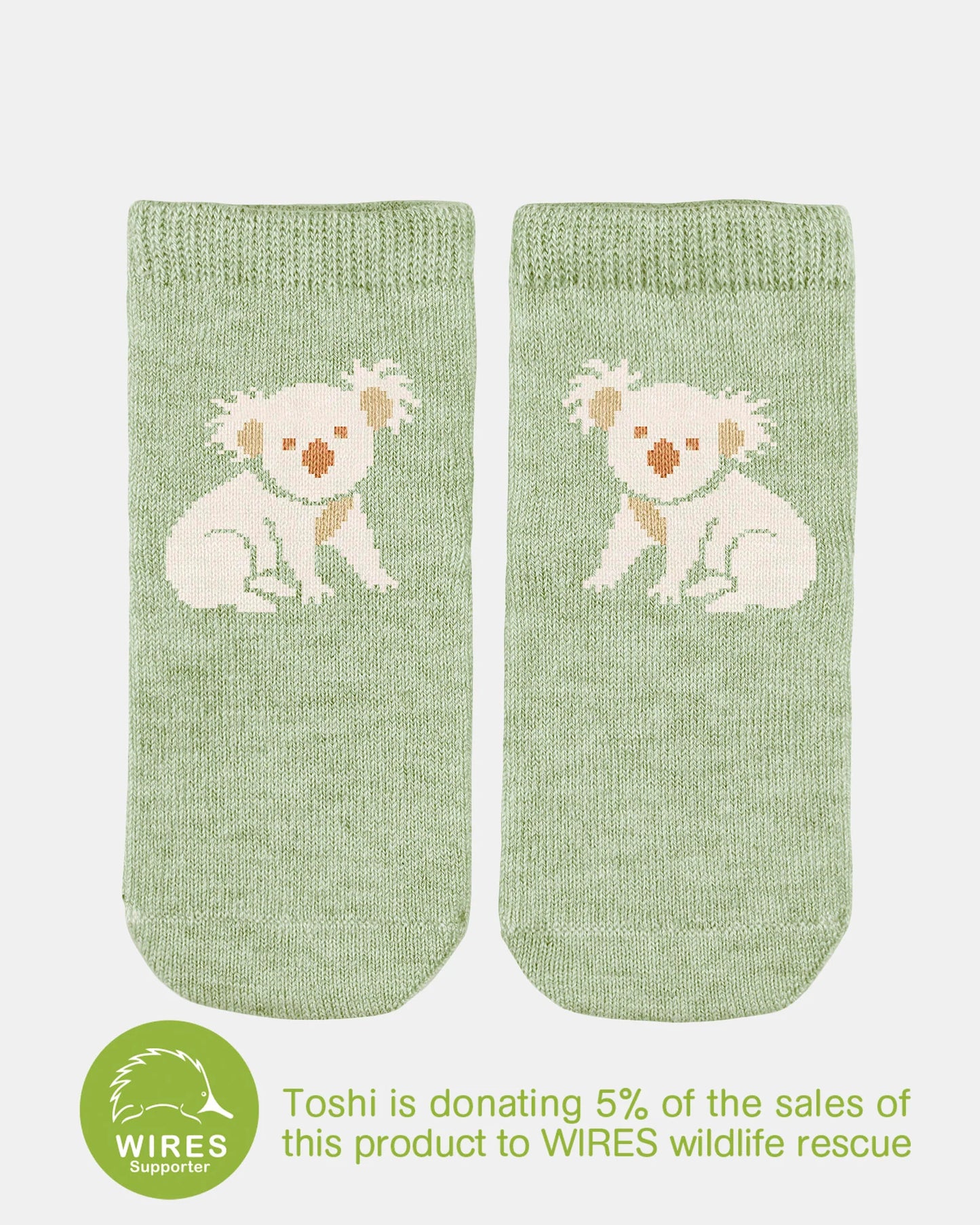 Toshi Organic Ankle Socks - Koala