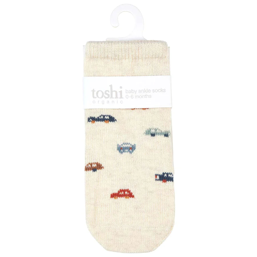 Toshi Organic Ankle Jacquard Socks - Speedie