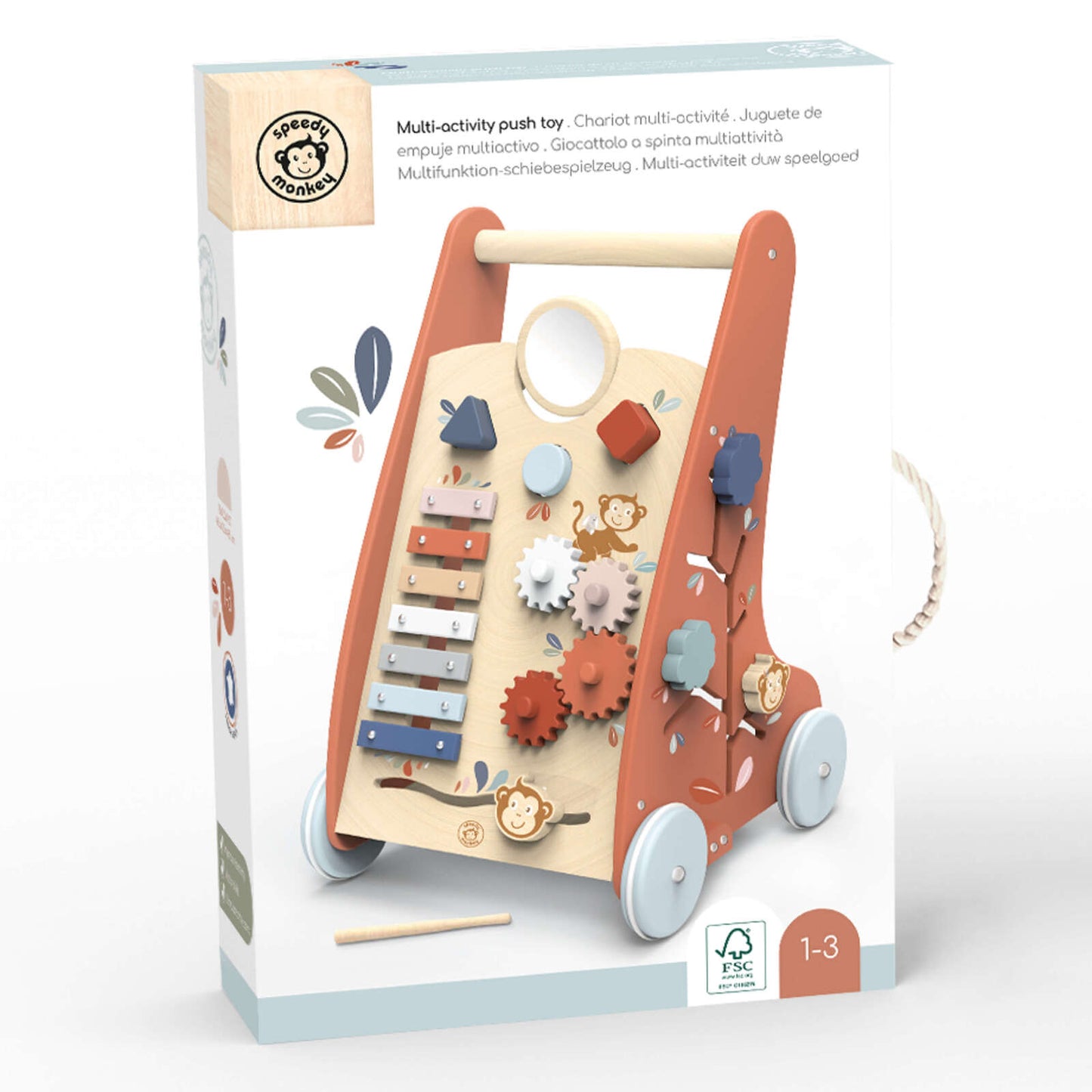 Speedy Monkey Push Toy - Activity Walker