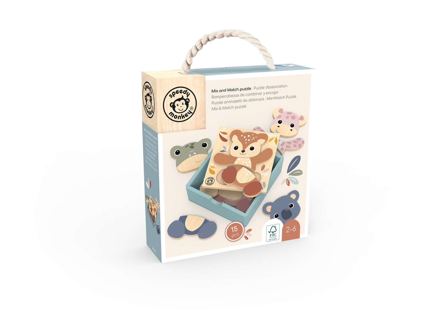 Speedy Monkey Mix & Match Puzzle