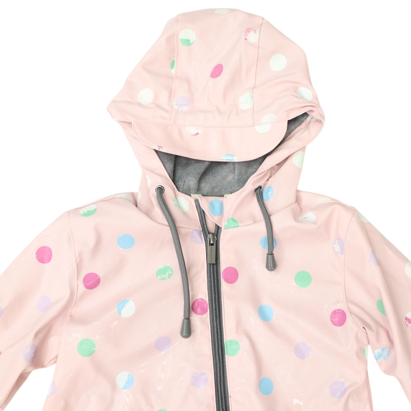 Polkadot Colour Change Rain Suit - Pink