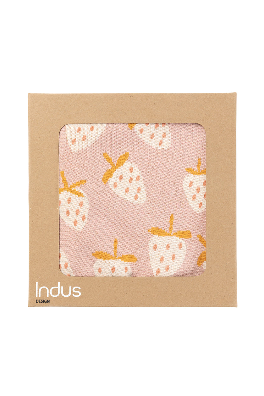Cotton Baby Blanket - Strawberry
