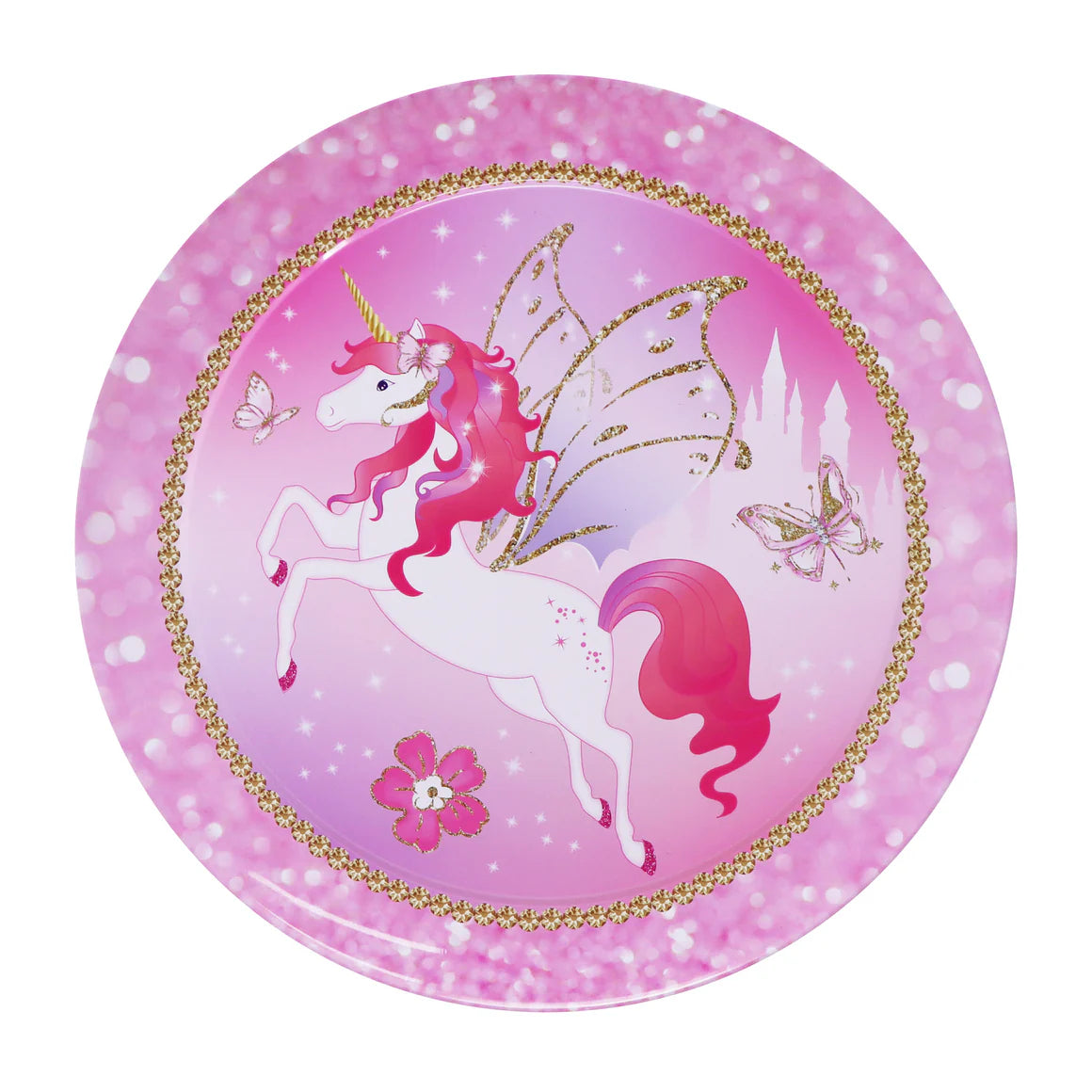 Unicorn Princess Tea Set w Case 15 Pce