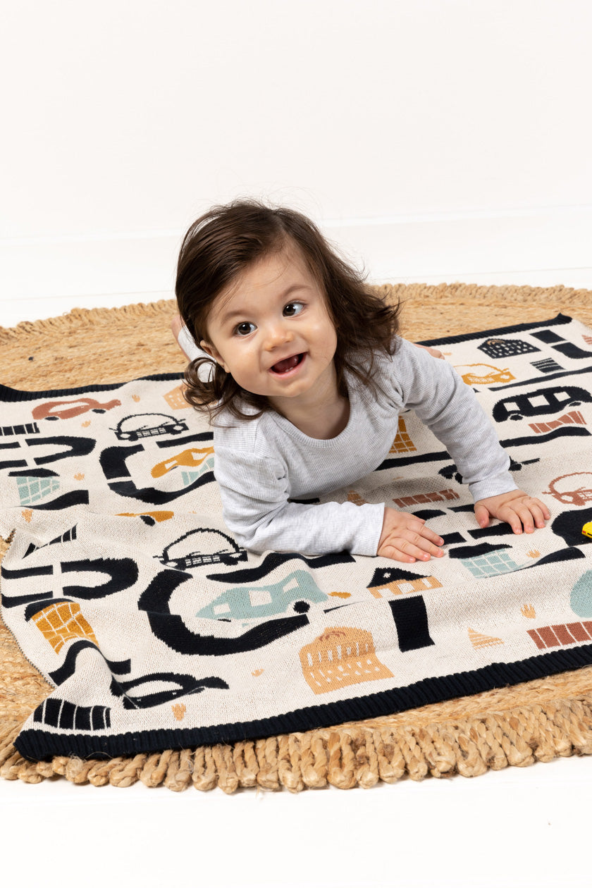 Cotton Baby Blanket - Transport