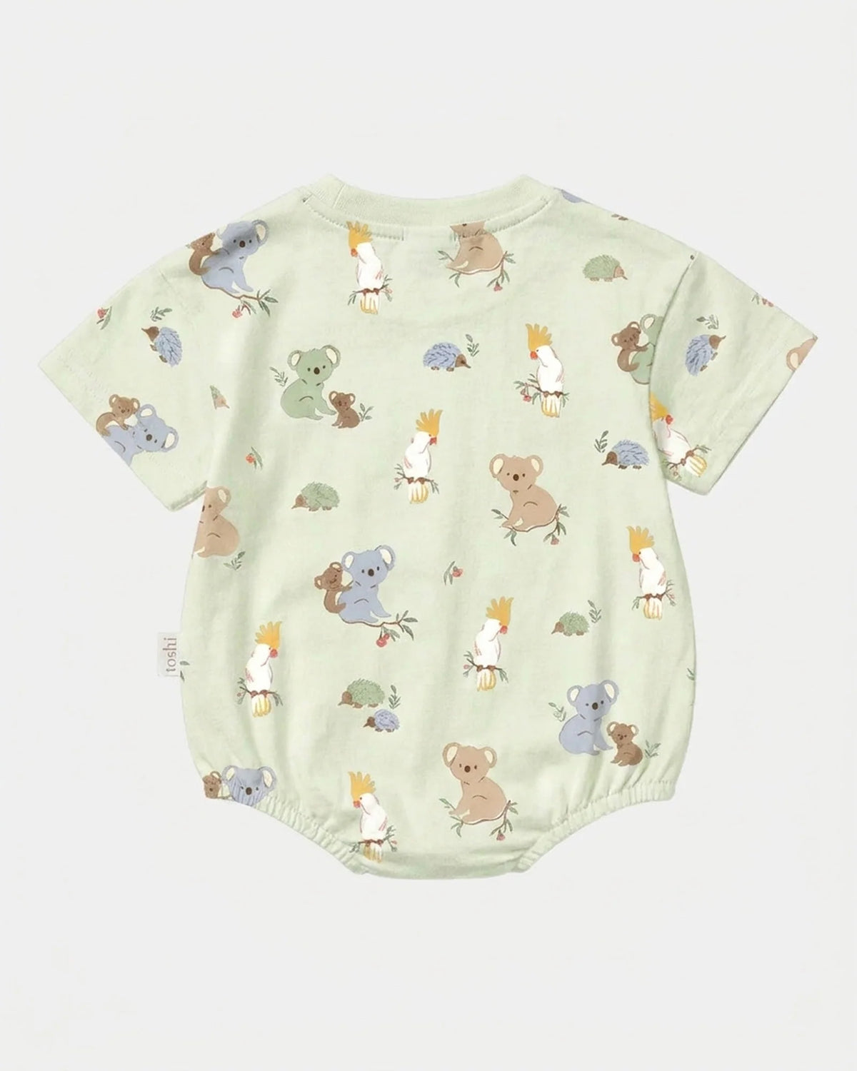 Toshi Onesie S/S Bubble Arcadia - Gumnut Babies Eucalypt