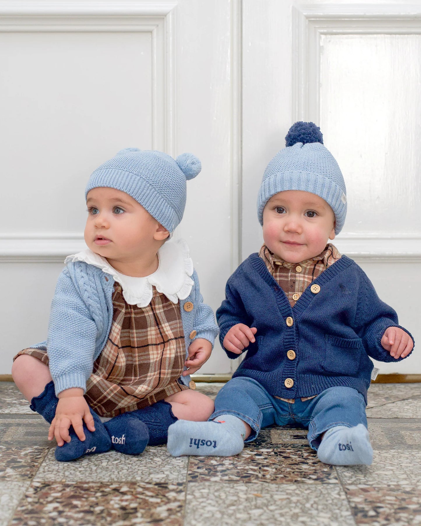 Toshi Organic Snowy Beanie - Bluebell