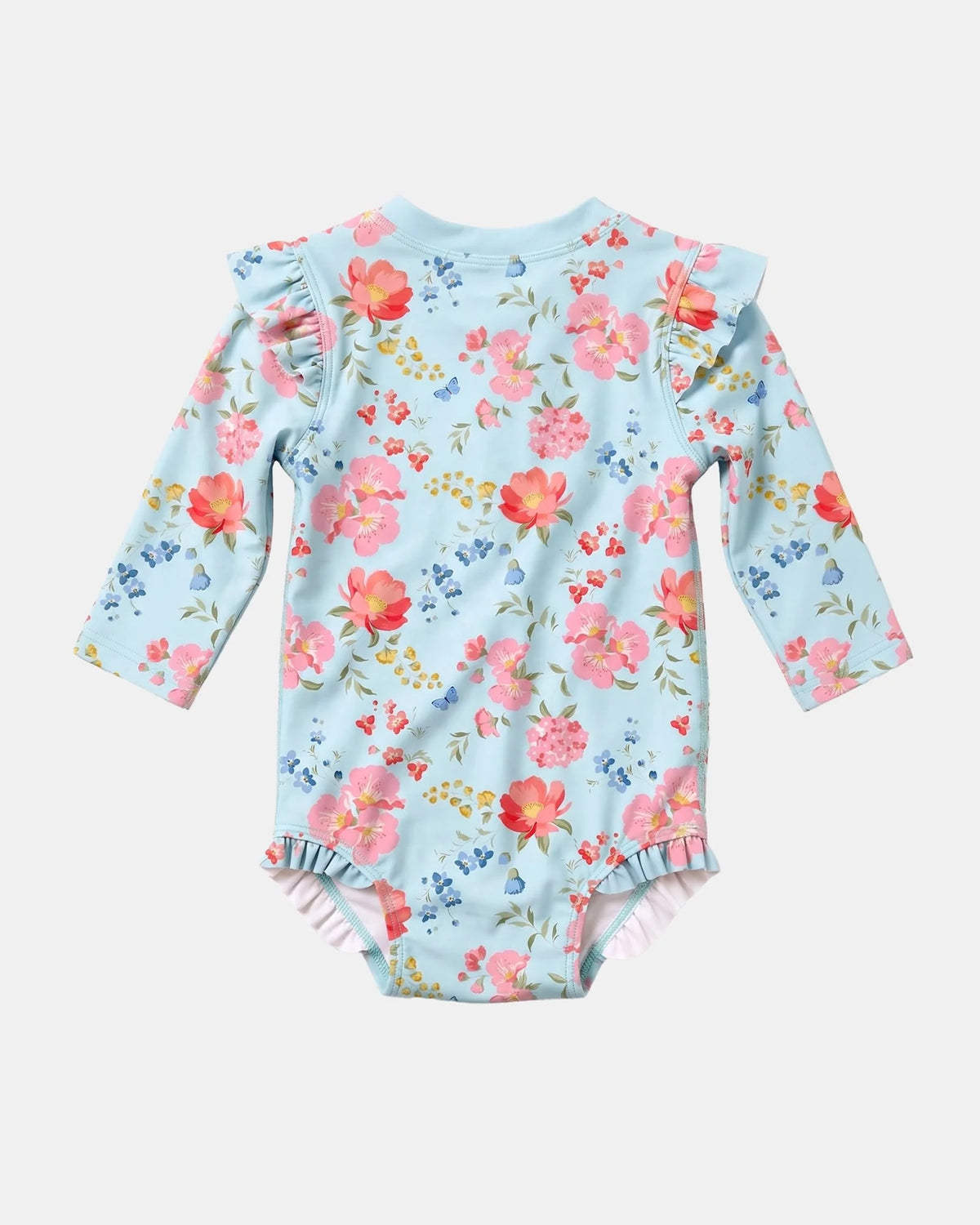 Toshi Swim Onesie L/S Twinkle - Aqua Garden