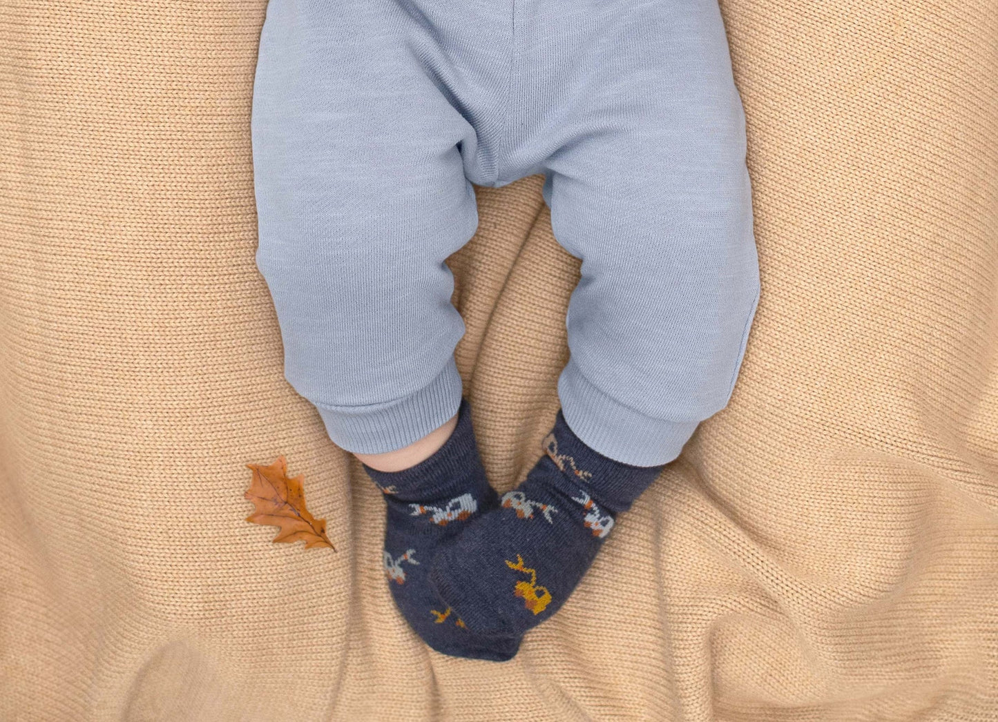 Toshi Organic Blanket Snowy - Driftwood