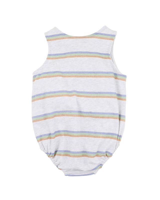 Wildings Dog Bodysuit - Grey Marl Stripe