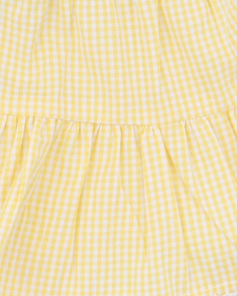 Libby Check Shorts - Yellow check