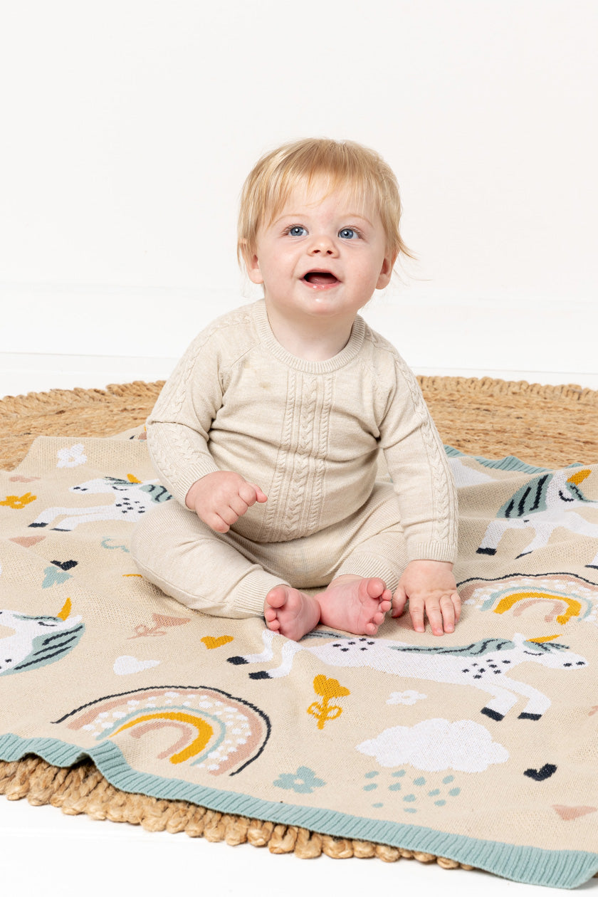 Cotton Baby Blanket - Unicorn Magic