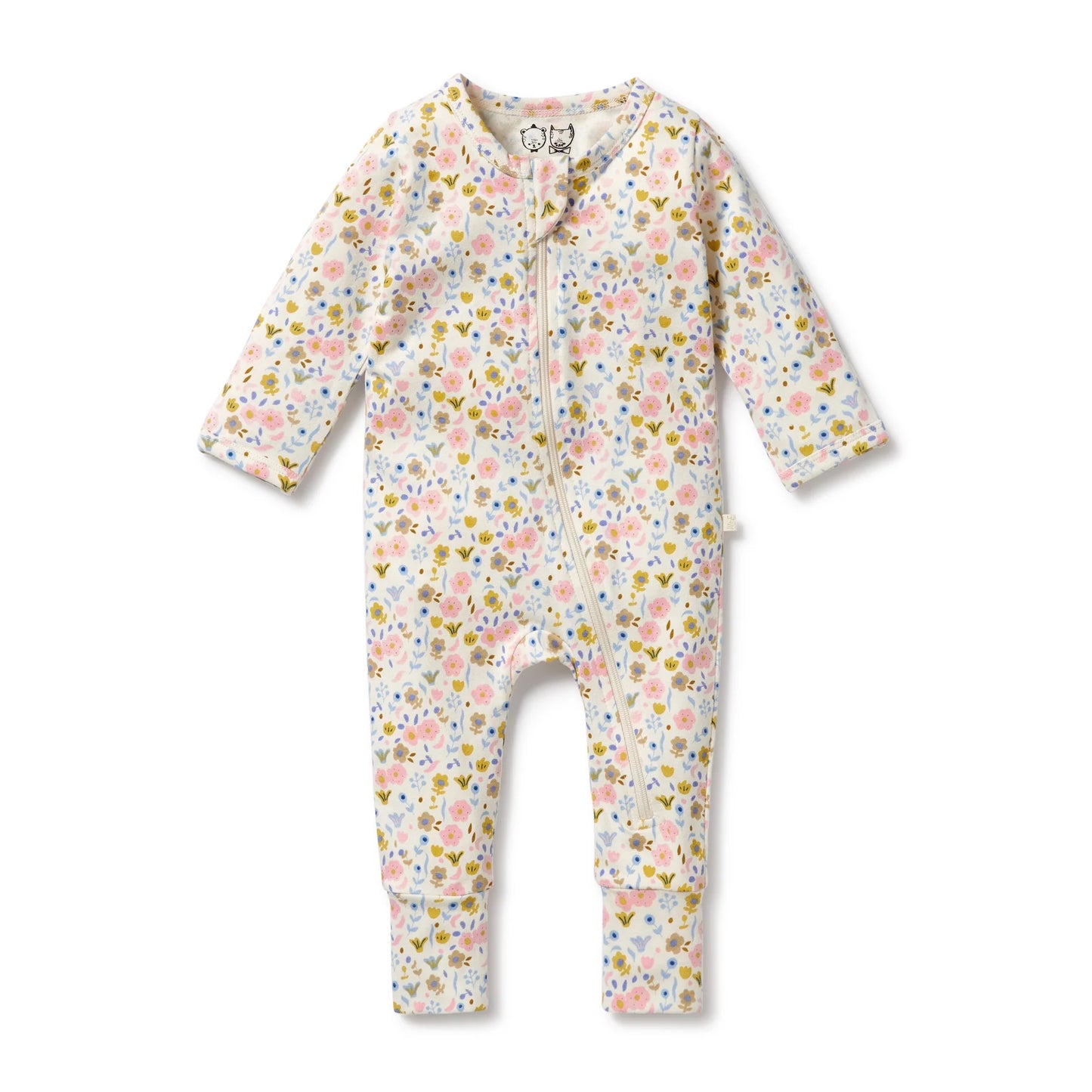 Ava Floral Zipsuit w Feet