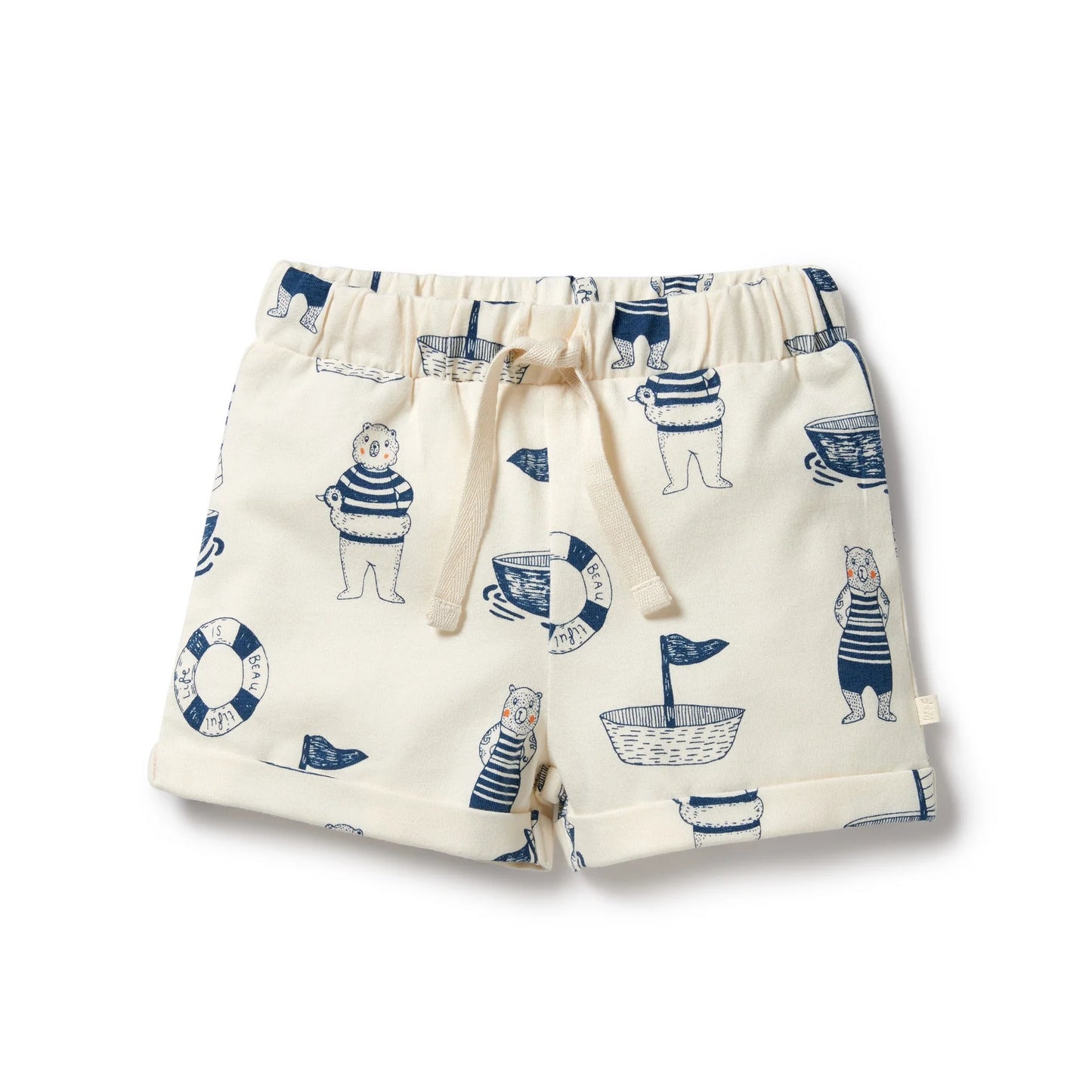 Nautical Bear Organic Shorts