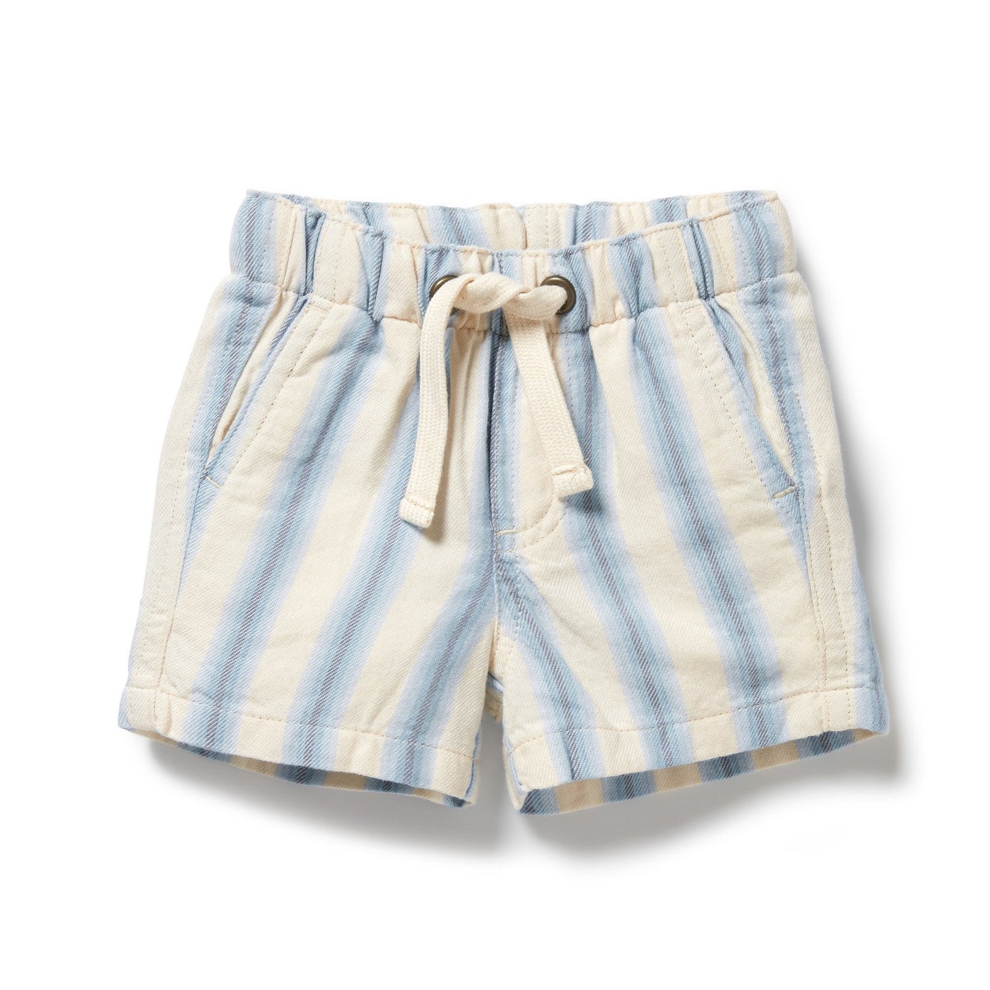 Deep Blue Stripe Organic Shorts
