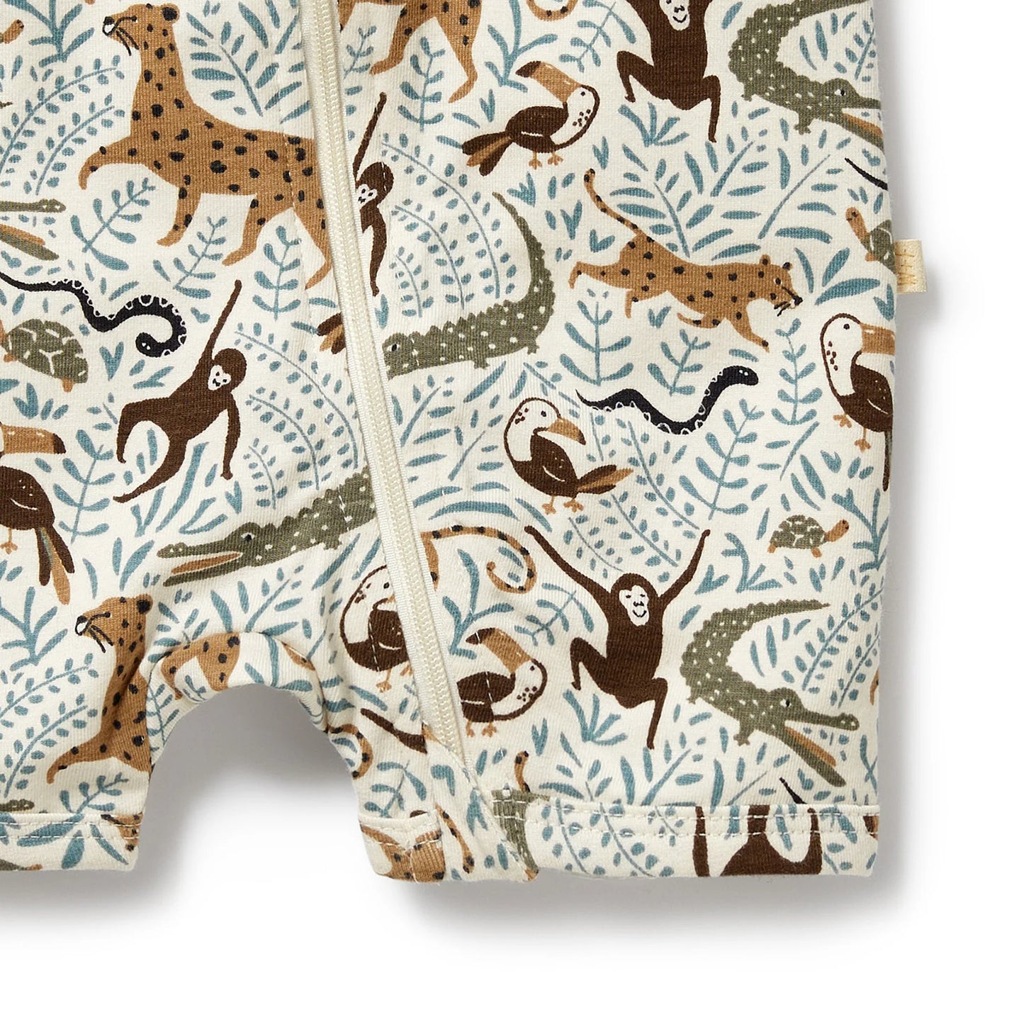 Mini Jungle Boyleg Zipsuit