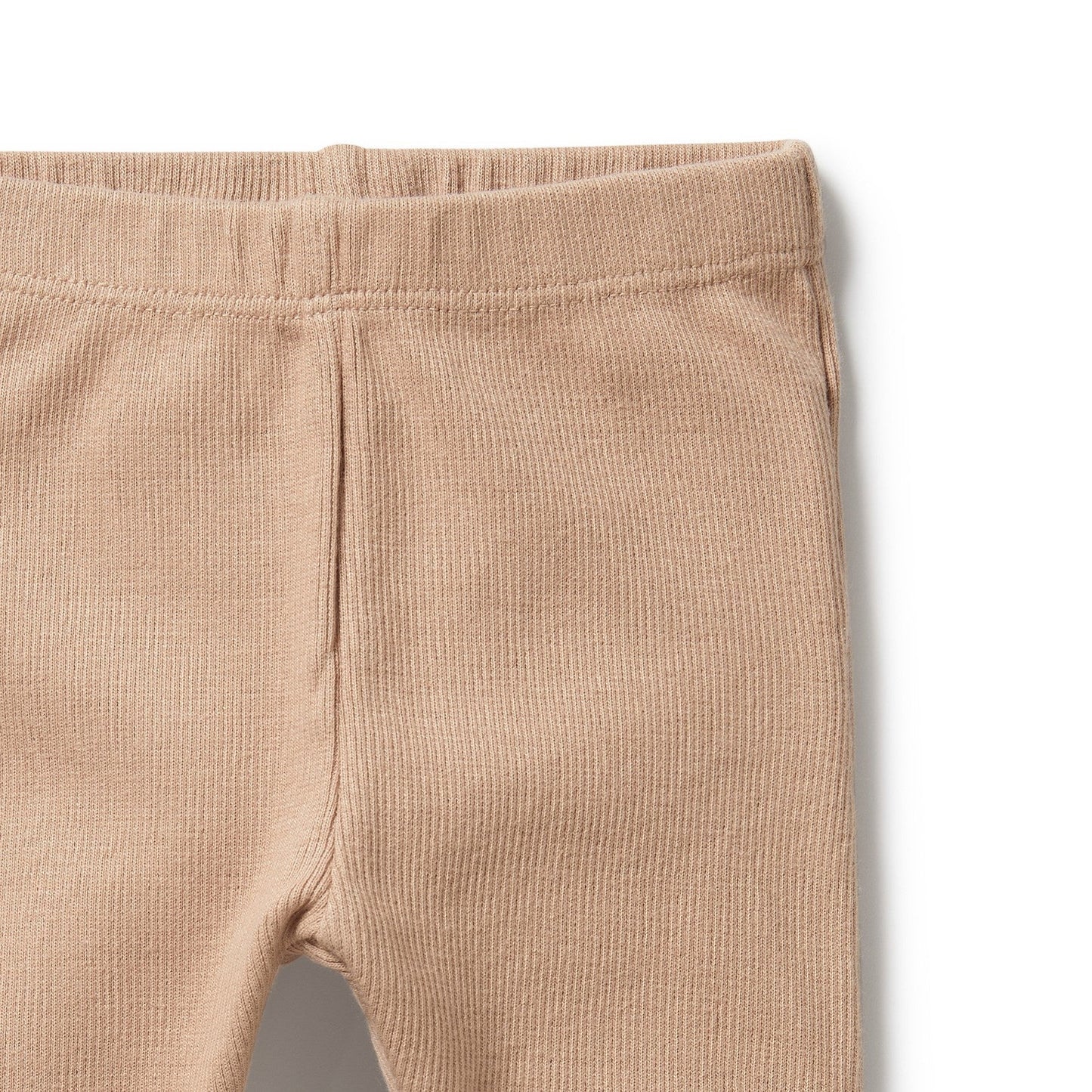Organic Rib Legging - Fawn